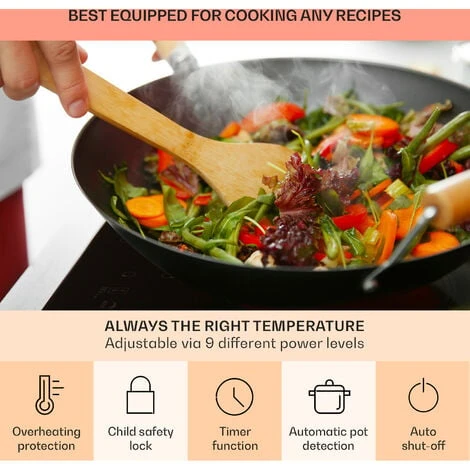 Klarstein Virtuosa 5 Built-in Hob 5 Zones 8500 W Glass Ceramic 7 Klarstein Virtuosa 5 Built-in Hob 5 Zones 8500 W Glass Ceramic - Image 5