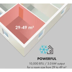 Klarstein Metrobreeze Rome Mobile Air Conditioning System 10,000 BTU / 3.0 KW EEC A + White -Home Appliance Store 17845679 5