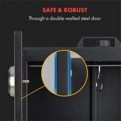 Klarstein Flintstone Smoker 1600 W Thermometer Stainless Steel Black -Home Appliance Store 19162011 4