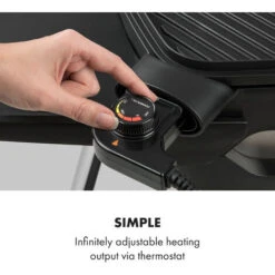 Klarstein Gatsby Electric Grill 2000W Non-Stick Grill Surface Beige / Black -Home Appliance Store 19162013 5