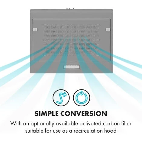 Klarstein Capannina Undercounter Hood 60cm 166m³ / H LED Stainless Steel Silver 5 Klarstein Capannina Undercounter Hood 60cm 166m³ / H LED Stainless Steel Silver - Image 3