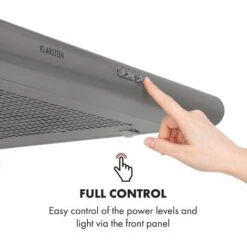 Klarstein Capannina Undercounter Hood 60cm 166m³ / H LED Stainless Steel Silver 11 Klarstein Capannina Undercounter Hood 60cm 166m³ / H LED Stainless Steel Silver -Home Appliance Store 19162064 5