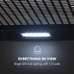Klarstein Capannina Undercounter Hood 60cm 166m³ / H LED Stainless Steel Black -Home Appliance Store 19162066 4