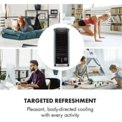 Klarstein Maxfresh Ocean Fan Air Cooler 6L 65W Remote Control 2x Ice Pack -Home Appliance Store 19481110 3