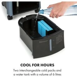 Klarstein Maxfresh Ocean Fan Air Cooler 6L 65W Remote Control 2x Ice Pack -Home Appliance Store 19481110 5