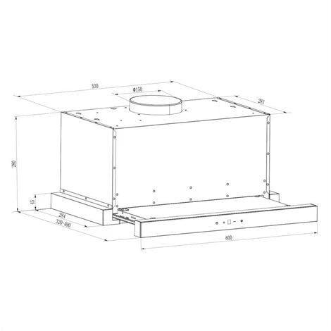 Klarstein Vinea Substructure Cooker Hood Extractor Hood Flat Screen Hood 60cm Black 7 Klarstein Vinea Substructure Cooker Hood Extractor Hood Flat Screen Hood 60cm Black - Image 5