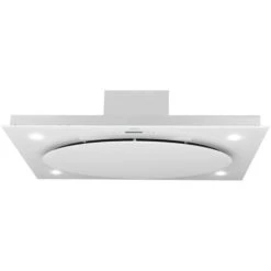 Klarstein Secret Service Ceiling-mounted Hood Extractor Hood 220W Touch Glass LED White -Home Appliance Store 22969341 3