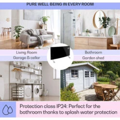 Klarstein Bornholm Curved Convection Heater Thermostat Timer 2000W -Home Appliance Store 22969391 5