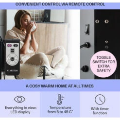 Klarstein Bornholm Single Convection Heater Temperature Sensor 1,000 W 70m² 9 Klarstein Bornholm Single Convection Heater Temperature Sensor 1,000 W 70m² -Home Appliance Store 22969393 3