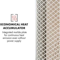 Klarstein HeatPal Marble Infrared Heater 1300W Heat Storing Marble Aluminium -Home Appliance Store 22969407 5