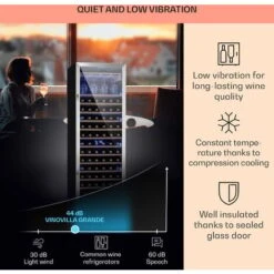 Klarstein Vinovilla Grande 165 Built-in Uno Wine Fridge 425l 165Fl. 3-colour Glass Door -Home Appliance Store 22969415 4