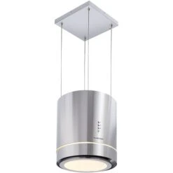 Klarstein Tron Ambience Island Extractor Hood Ø38cm Convection 540m³ / H LED Stainless Steel