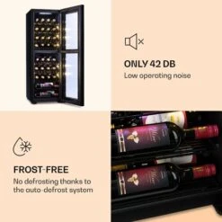 Klarstein Shiraz 39 Duo Wine Fridge 2 Zones 105l 39 Bottles -Home Appliance Store 22969633 5