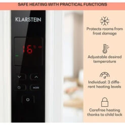 Klarstein Thermaxx 2500 Oil Radiator 2500W 5-35 ° C 24h Timer White / Black -Home Appliance Store 22969685 4