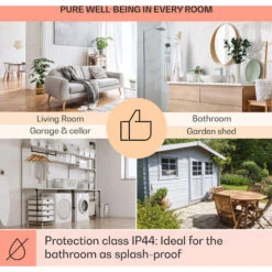 Klarstein Wonderwall Smart Infrared Heating 100x30cm App Control 300W Weekly Timer IP24 -Home Appliance Store 22969693 5