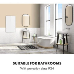 Klarstein Wonderwall 60 Infrared Heater 60x100cm 600W Weekly Timer IP24 White -Home Appliance Store 22969712 4