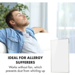 Klarstein Wonderwall 60 Infrared Heater 60x100cm 600W Weekly Timer IP24 White -Home Appliance Store 22969712 5