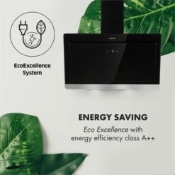 Klarstein Aurora Eco 90 Cooker Extractor Hood 550 M³ / H LED Display Black 10 Klarstein Aurora Eco 90 Cooker Extractor Hood 550 M³ / H LED Display Black -Home Appliance Store 22969749 4