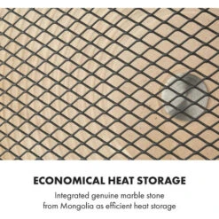 Klarstein HeatPal Marble Blackline Infrared Heater 1300W Marble Aluminium -Home Appliance Store 22969812 4