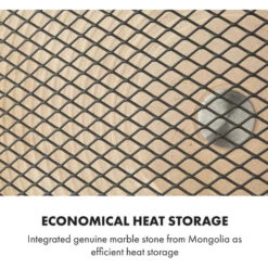 Klarstein HeatPal Marble Blackline, Infrared Heater, 1300W, Marble, Aluminium -Home Appliance Store 22969815 4