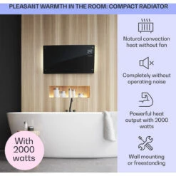 Klarstein Bornholm Curved Ambient Convection Heater 1000/2000 W 9 Klarstein Bornholm Curved Ambient Convection Heater 1000/2000 W -Home Appliance Store 22969847 3