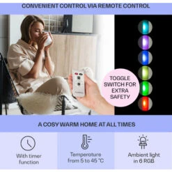 Klarstein Bornholm Curved Ambient Convection Heater 1000/2000 W 10 Klarstein Bornholm Curved Ambient Convection Heater 1000/2000 W -Home Appliance Store 22969847 4