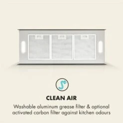 Klarstein Kronleuchter XL Island Exhaust Hood 90cm Exhaust Air: 590m³ / H LED Touch Black -Home Appliance Store 22969887 4