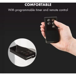 Klarstein IceTower Stand Fan 36 Watts Timer 3 Modes Remote Control White -Home Appliance Store 22970186 5