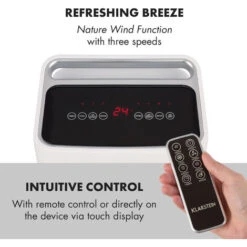 Klarstein IceWind 4-in-1 Air Cooler 222 M³ / H 36.5W Timer Remote Control White -Home Appliance Store 22970213 5