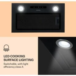 Klarstein Paolo Cooker Hood Built-in 52 Cm EEC: A 593 M³/h LED Touch -Home Appliance Store 22970446 3