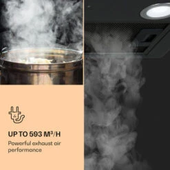 Klarstein Paolo Cooker Hood Built-in 52 Cm EEC: A 593 M³/h LED Touch -Home Appliance Store 22970446 4