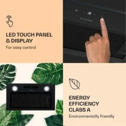 Klarstein Paolo Cooker Hood Built-in 52 Cm EEC: A 593 M³/h LED Touch -Home Appliance Store 22970446 5