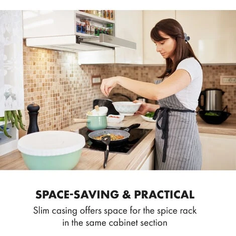 Klarstein Mariana 60 Flat Screen Hood 500 M³ / H Exhaust Air LED White 4 Klarstein Mariana 60 Flat Screen Hood 500 M³ / H Exhaust Air LED White - Image 2