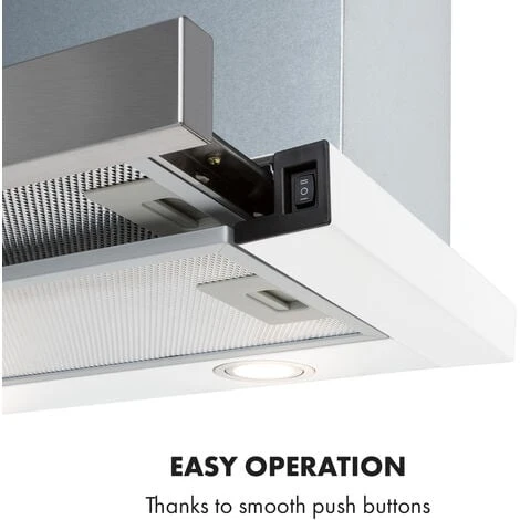 Klarstein Mariana 60 Flat Screen Hood 500 M³ / H Exhaust Air LED White 6 Klarstein Mariana 60 Flat Screen Hood 500 M³ / H Exhaust Air LED White - Image 4