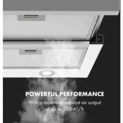 Klarstein Mariana 90 Flat Screen Hood 500 M³ / H Exhaust Air LED White 8 Klarstein Mariana 90 Flat Screen Hood 500 M³ / H Exhaust Air LED White -Home Appliance Store 22970535 3