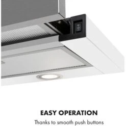Klarstein Mariana 90 Flat Screen Hood 500 M³ / H Exhaust Air LED White 9 Klarstein Mariana 90 Flat Screen Hood 500 M³ / H Exhaust Air LED White -Home Appliance Store 22970535 4