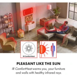 Klarstein Wonderwall Air 60 Infrared Heating 101x60cm 600W Wall Installation Remote Control -Home Appliance Store 22970608 3