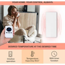 Klarstein Wonderwall Air 72 Infrared Heater 120x60cm 720W Wall Installation Remote Control -Home Appliance Store 22970613 3