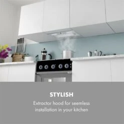 Klarstein Simplica Extractor Hood Recessed 52cm Exhaust Air: 400 M³ / H LED Stainless Steel -Home Appliance Store 22970639 3