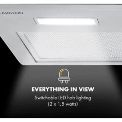 Klarstein Simplica Extractor Hood Recessed 70cm Exhaust Air: 400 M³ / H LED Stainless Steel -Home Appliance Store 22970641 5