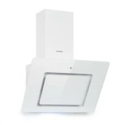Klarstein Sofia 60 Extractor Hood 300 M³ / H Touch Control Glass Front White