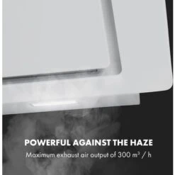 Klarstein Sofia 60 Extractor Hood 300 M³ / H Touch Control Glass Front White -Home Appliance Store 22970647 3