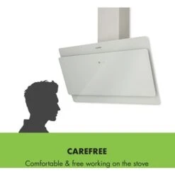 Klarstein Aurica 90 Cooker Hood 90 Cm 600 M³/h LED Touch Glass White -Home Appliance Store 23632458 4