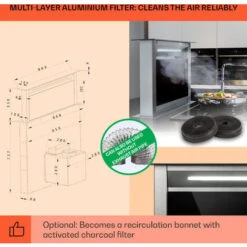 Klarstein Royal Flush Eco Cooker Hood 90 Cm 576 M³/h A+ 11 Klarstein Royal Flush Eco Cooker Hood 90 Cm 576 M³/h A+ -Home Appliance Store 23742943 5