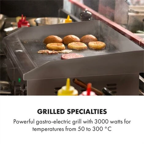 Klarstein Grillmeile 3000GR Pro Electric Grill 3000W 54.5x35cm Smooth / Ribbed 3 Klarstein Grillmeile 3000GR Pro Electric Grill 3000W 54.5x35cm Smooth / Ribbed - Image 2