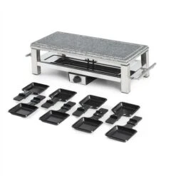 Klarstein Schmelzlette Raclette 1500W Natural Stone Plate Stainless Steel Case -Home Appliance Store 25390760 4