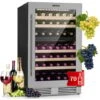 Klarstein Vinovilla 79 Built-In Duo Two-Zone Wine Fridge 190l 79 Bottles 3-Ply Glass Door -Home Appliance Store 33503003 1