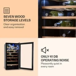 Klarstein Vinamour 26 Uno Wine Refrigerator 26 Bottles 88 Litres Stainless Steel LED -Home Appliance Store 33503294 5