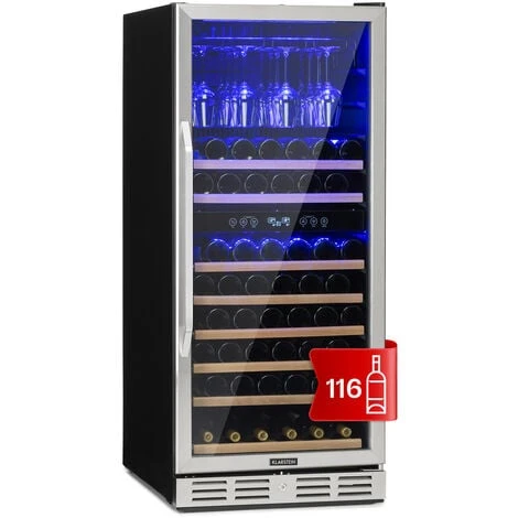 Klarstein Vinovilla Grande 116 Built-in Uno Large Capacity Wine Refrigerator 310 Litres 116 Bottles LED 3 Klarstein Vinovilla Grande 116 Built-in Uno Large Capacity Wine Refrigerator 310 Litres 116 Bottles LED