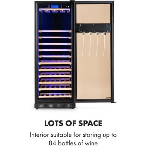 Klarstein First Class 84 Wine Cooler 4 Dispensers 84 Bottles 5-22 ° C Black 7 Klarstein First Class 84 Wine Cooler 4 Dispensers 84 Bottles 5-22 ° C Black - Image 5
